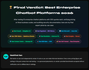Enterprise Chatbot Platforms
