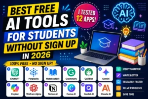best free AI tools for students without sign up