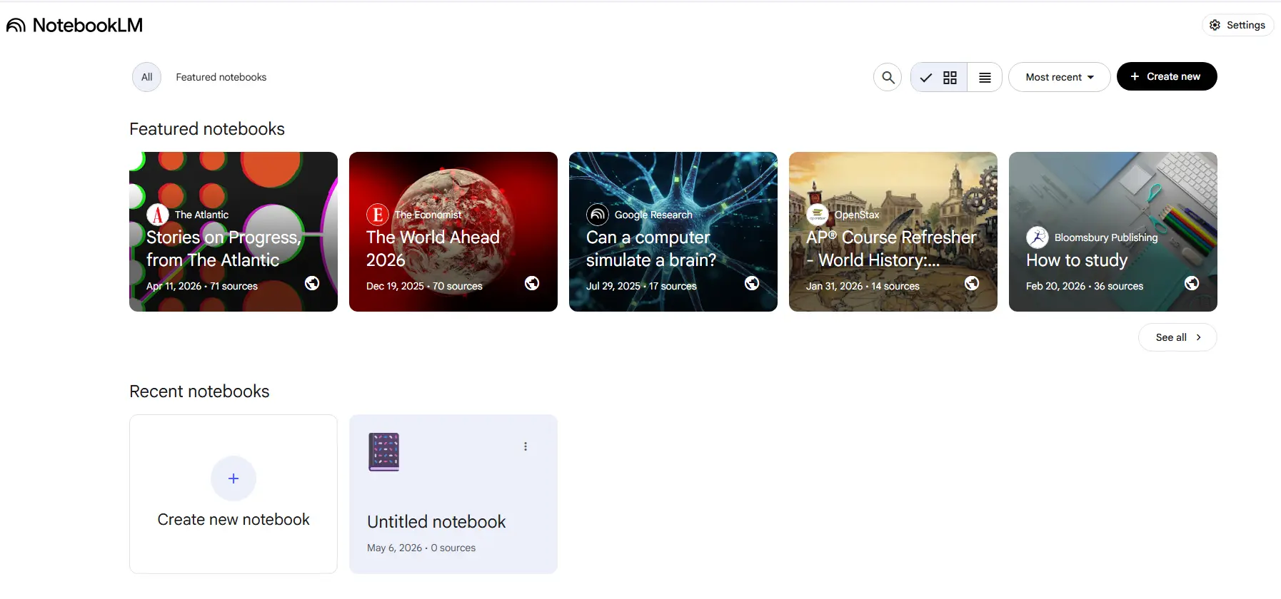 best free AI tools for students without sign up Google NotebookLM study notes