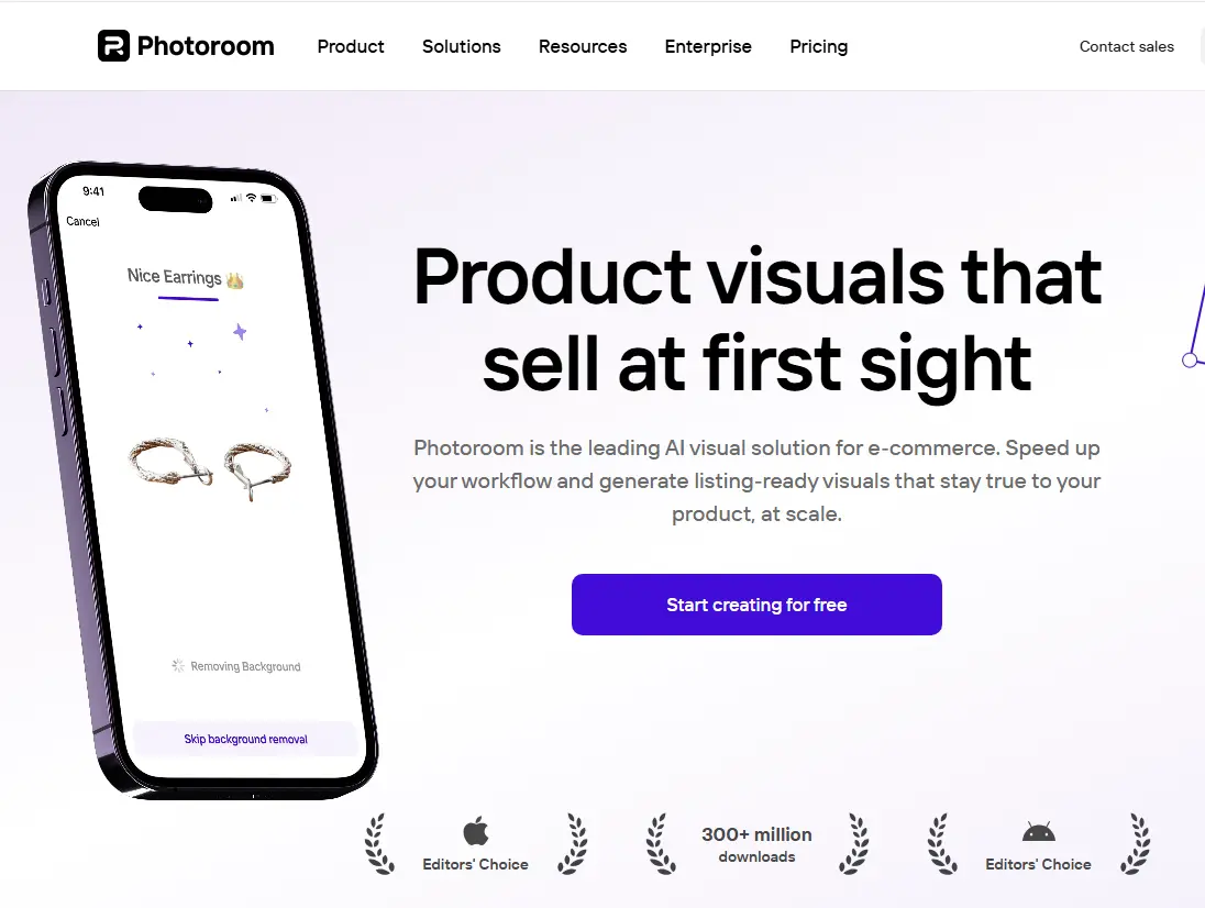 Photoroom black background product photo result comparison