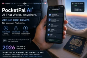 AI that works on plane offline free 2026