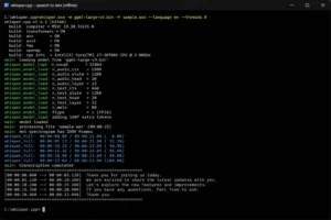 offline AI speech to text free Windows Mac