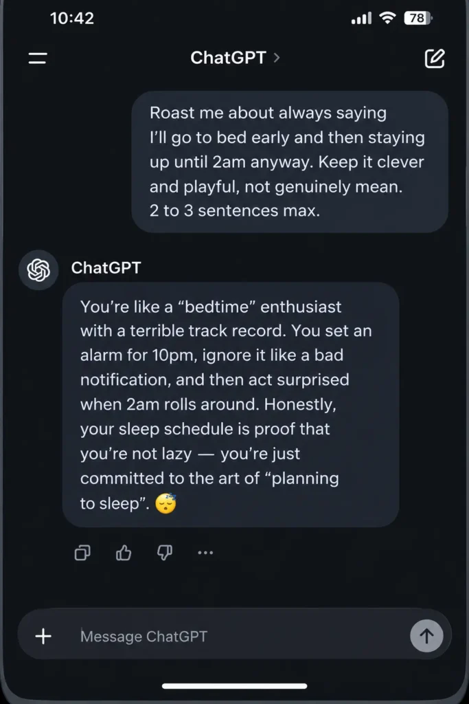AI roast generator