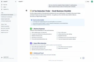 AI tax deduction finder